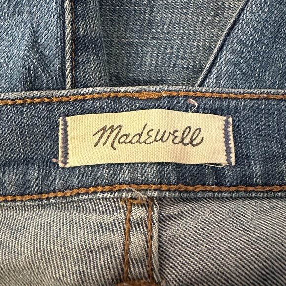 Madewell Jeans Womens 29 ankle 9" High Rise Skinny Distressed J6523 raw hem - Picture 4 of 10